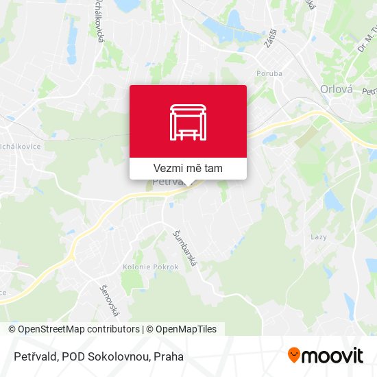 Petřvald, POD Sokolovnou mapa