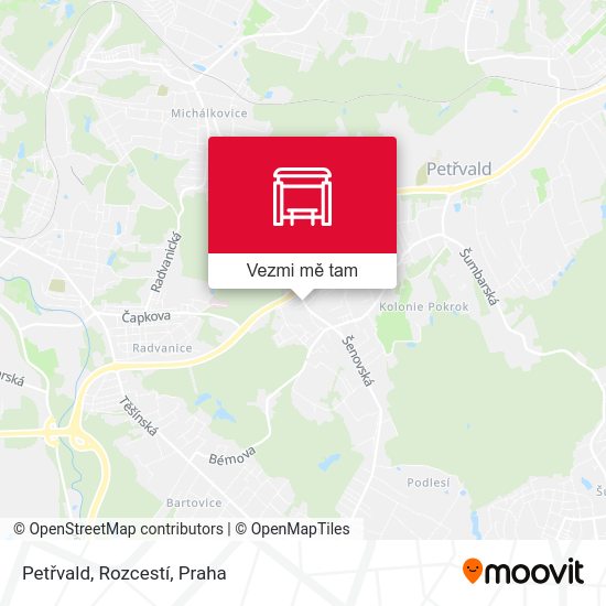 Petřvald, Rozcestí mapa