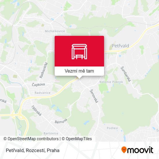 Petřvald, Rozcestí mapa