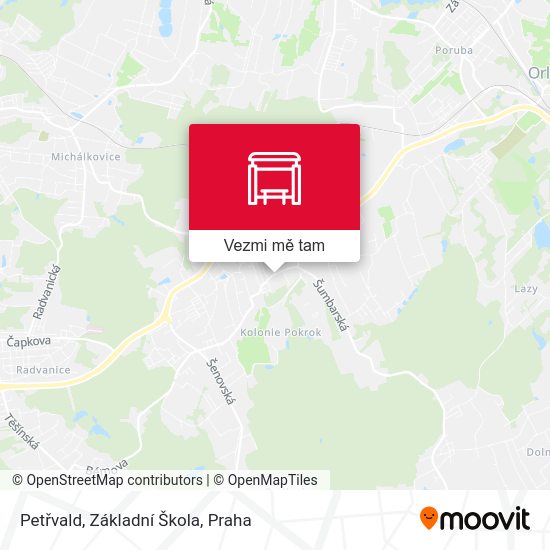 Petřvald, Základní Škola mapa