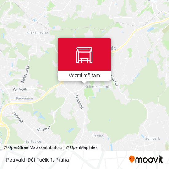 Petřvald, Důl Fučík 1 mapa