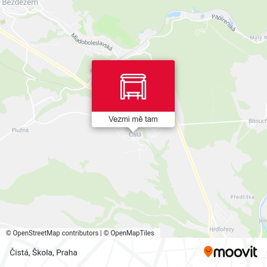 Čistá, Škola mapa