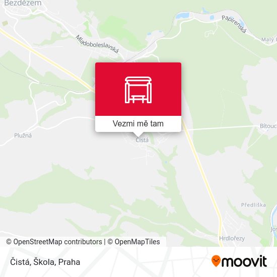 Čistá, Škola mapa