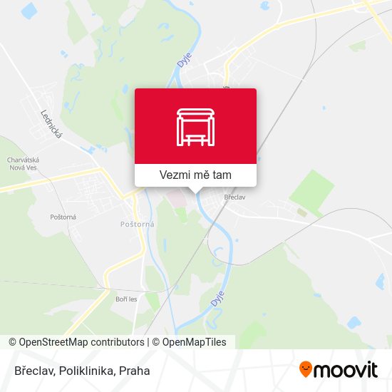 Břeclav, Poliklinika mapa