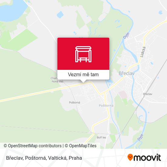Břeclav, Poštorná, Valtická mapa