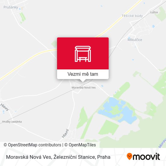 Moravská Nová Ves, Železniční Stanice mapa