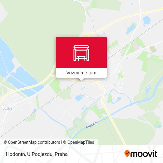 Hodonín, U Podjezdu mapa