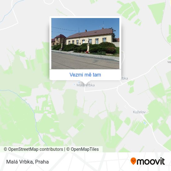 Malá Vrbka mapa
