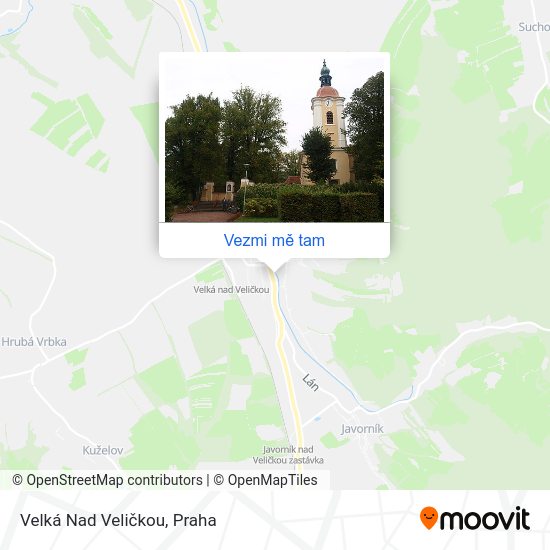 Velká Nad Veličkou mapa