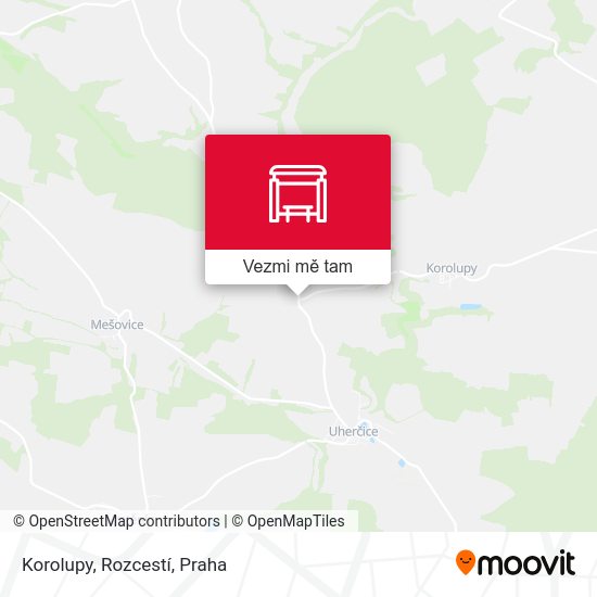 Korolupy, Rozcestí mapa