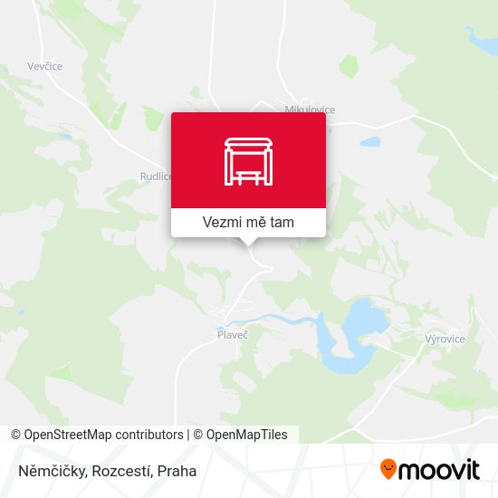 Němčičky, Rozcestí mapa