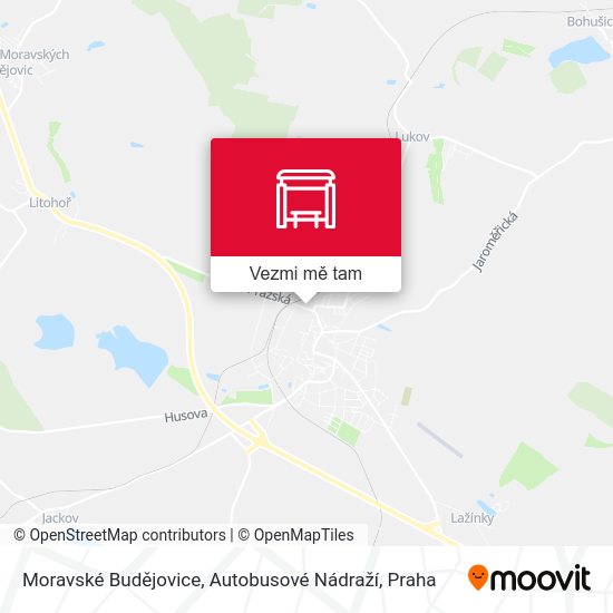 Moravské Budějovice, Autobusové Nádraží mapa