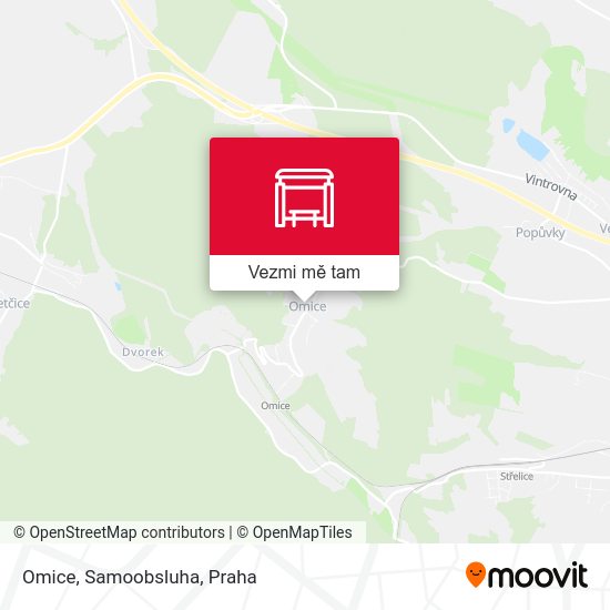 Omice, Samoobsluha mapa