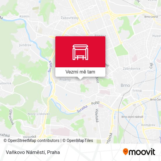 Vaňkovo Náměstí mapa