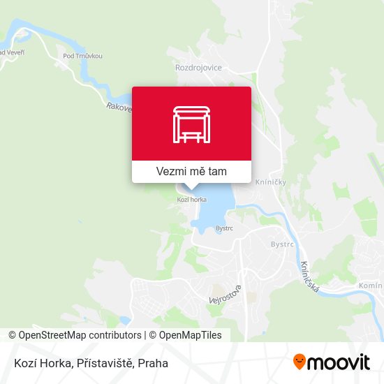 Kozí Horka, Přístaviště mapa