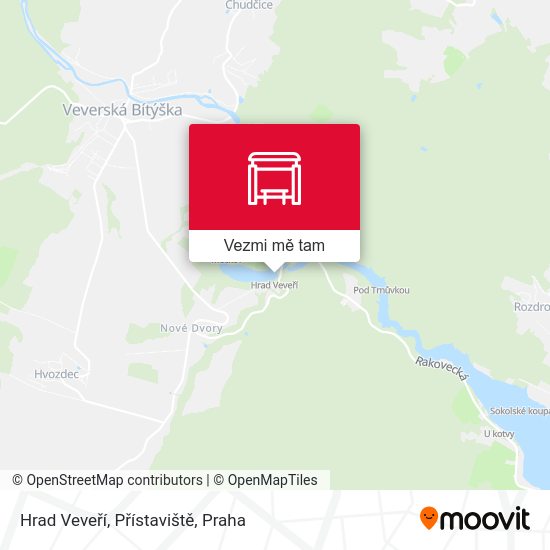 Hrad Veveří, Přístaviště mapa