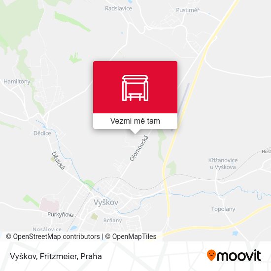 Vyškov, Fritzmeier mapa