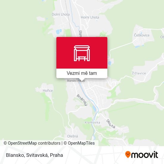 Blansko, Svitavská mapa
