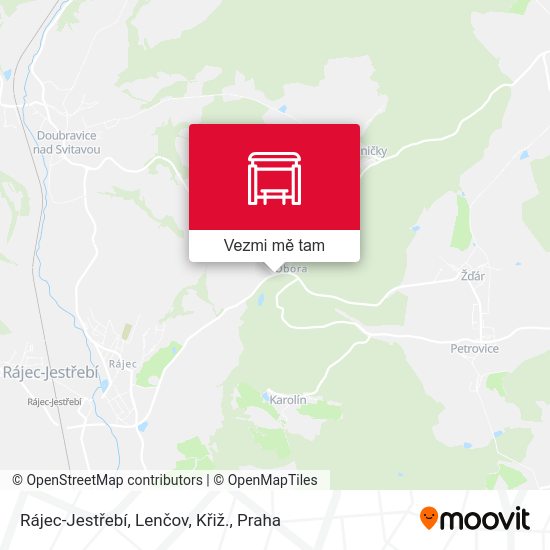 Rájec-Jestřebí, Lenčov, Křiž. mapa