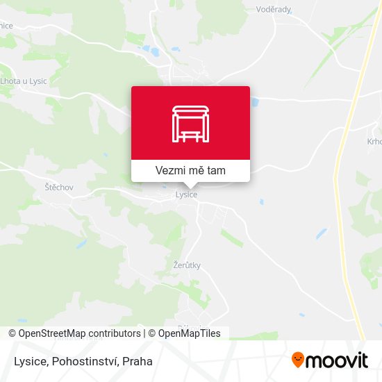 Lysice, Pohostinství mapa