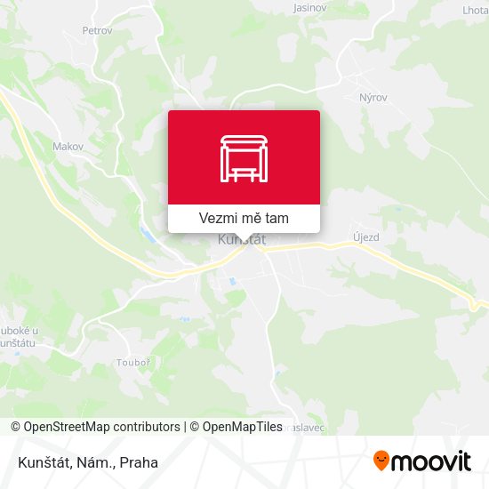 Kunštát, Nám. mapa
