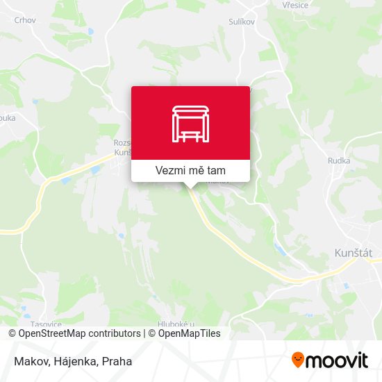 Makov, Hájenka mapa