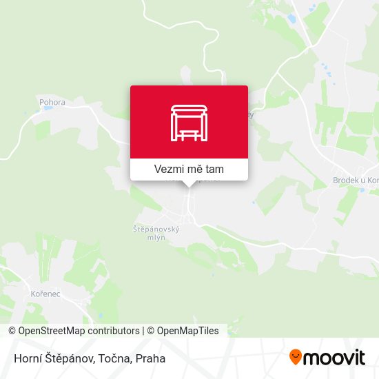 Horní Štěpánov, Točna mapa