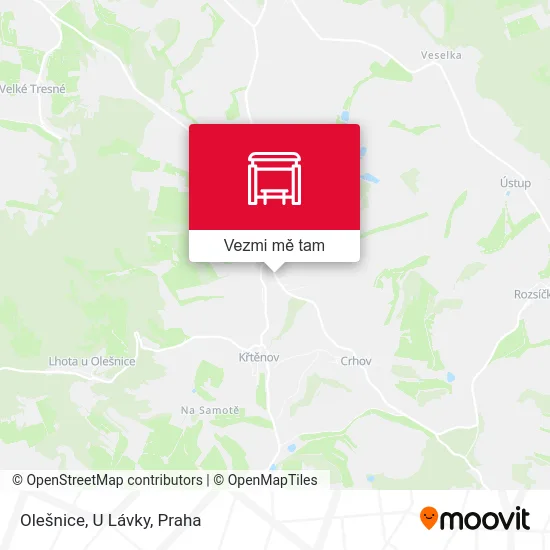 Olešnice, U Lávky mapa