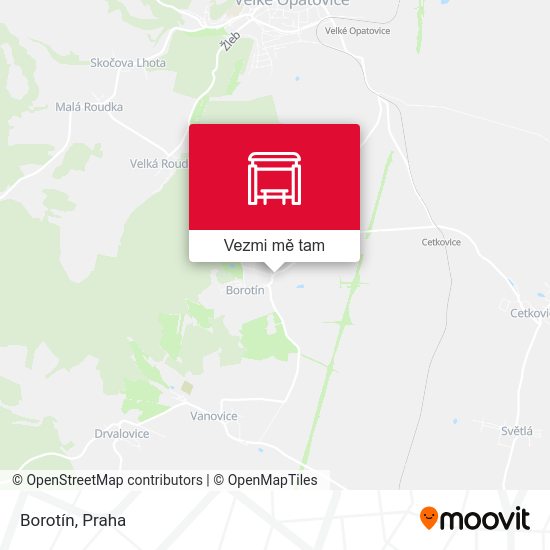 Borotín mapa