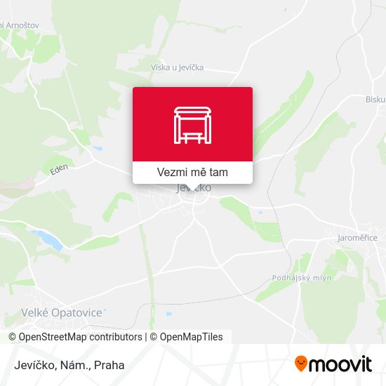 Jevíčko, Nám. mapa