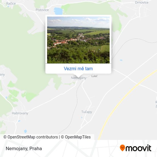 Nemojany mapa