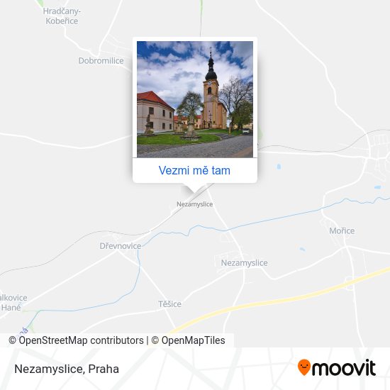 Nezamyslice mapa