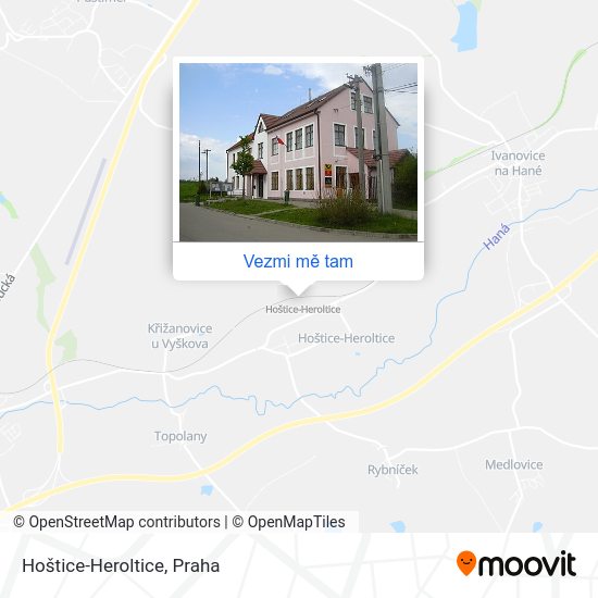 Hoštice-Heroltice mapa