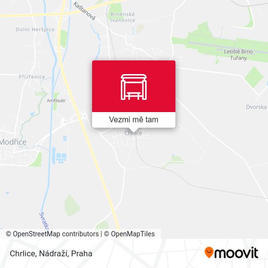 Chrlice, Nádraží mapa