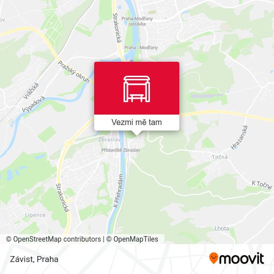 Závist mapa