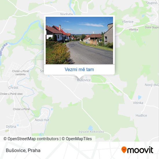 Bušovice mapa