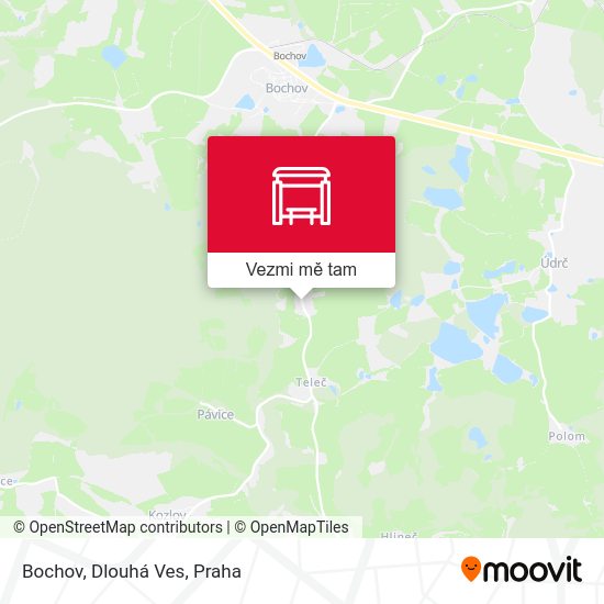 Bochov, Dlouhá Ves mapa