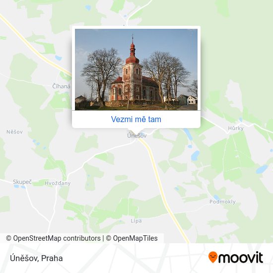 Úněšov mapa