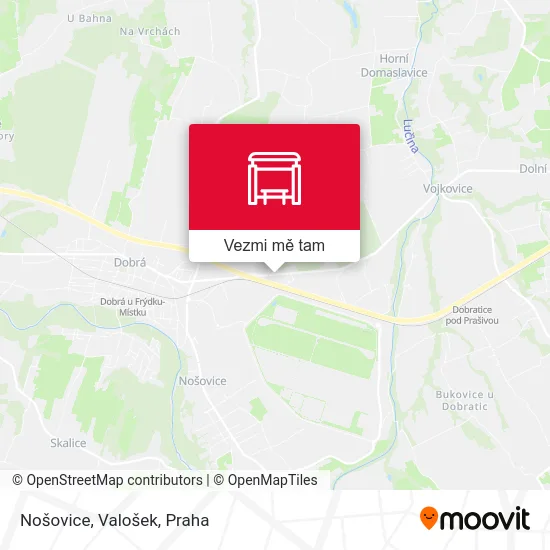 Nošovice, Valošek mapa