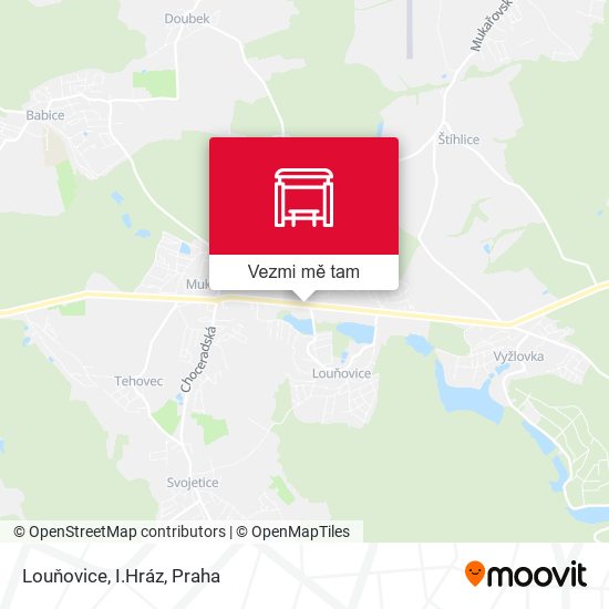 Louňovice, I.Hráz mapa