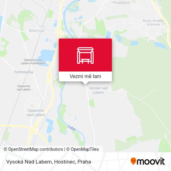 Vysoká Nad Labem, Hostinec mapa