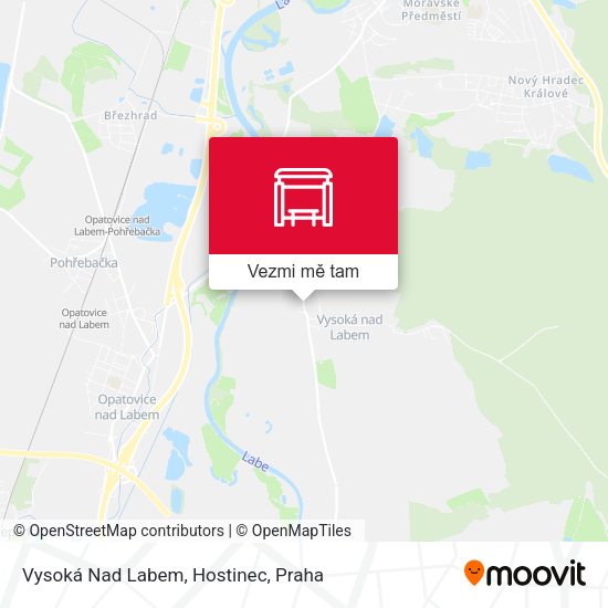 Vysoká Nad Labem, Hostinec mapa