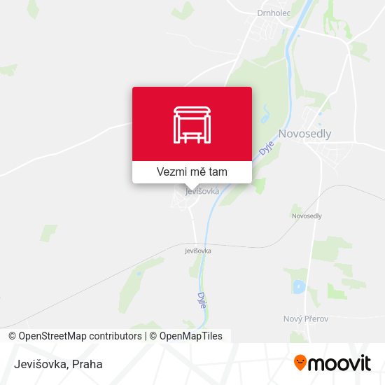 Jevišovka mapa