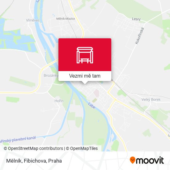 Mělník, Fibichova mapa