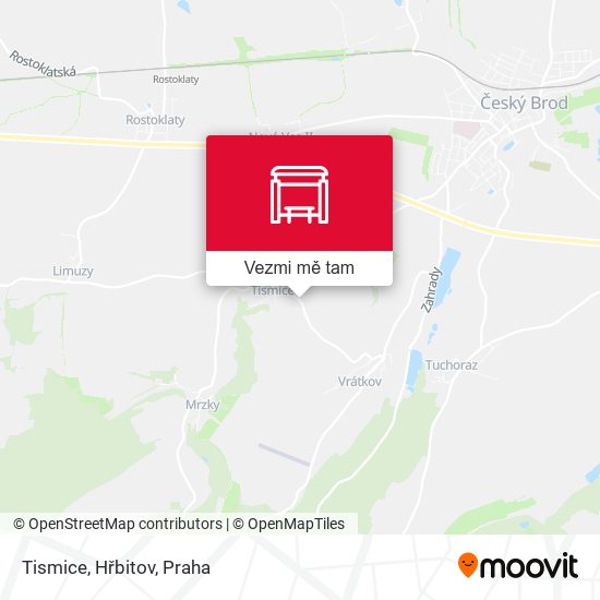 Tismice, Hřbitov mapa