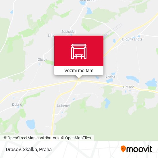 Drásov, Skalka mapa