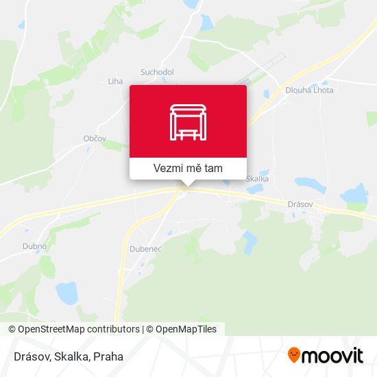 Drásov, Skalka mapa