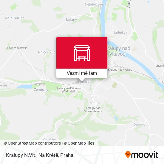 Kralupy N.Vlt., Na Krétě mapa