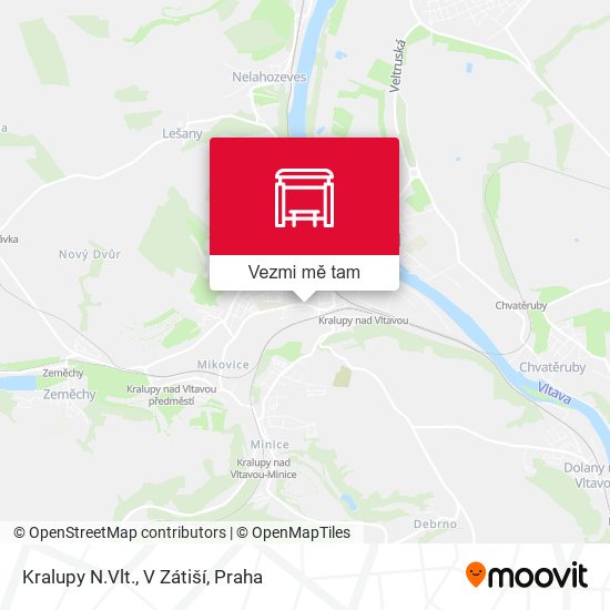 Kralupy N.Vlt., V Zátiší mapa
