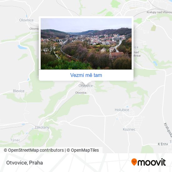 Otvovice mapa